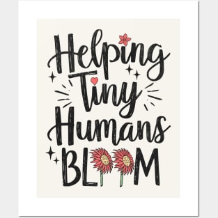 Helping Tiny Humans Bloom Pediatric PT Posters and Art